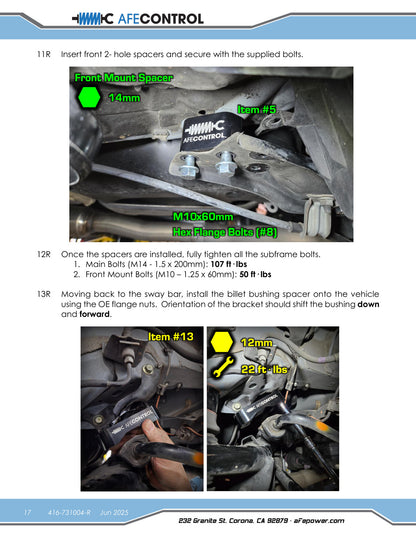 aFe 18-23 Subaru Crosstrek CONTROL 1.5in Lift Kit
