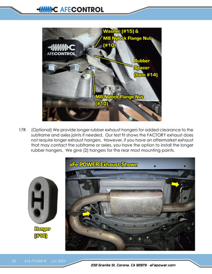 aFe 18-23 Subaru Crosstrek CONTROL 1.5in Lift Kit