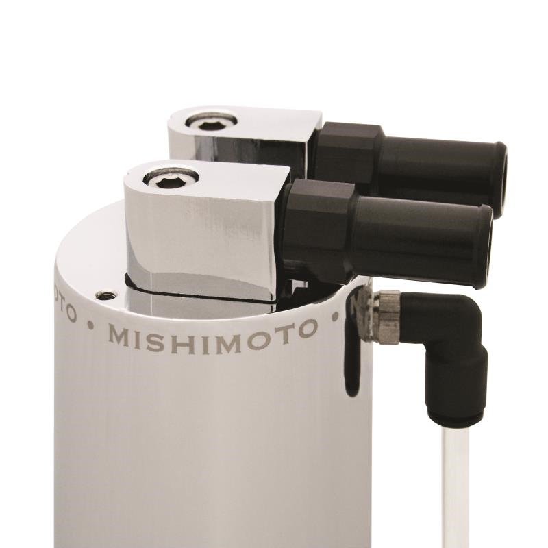 Mishimoto Small Aluminum Oil Catch Can - Wrinkle Red-WheelFlip