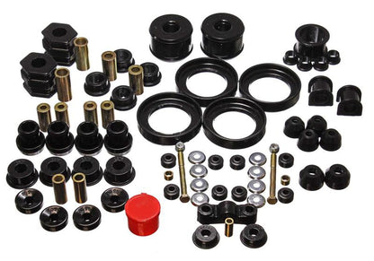 Energy Suspension 16.18110G Hyper-Flex Bushing Kit - Black For 96-00 Honda Civic