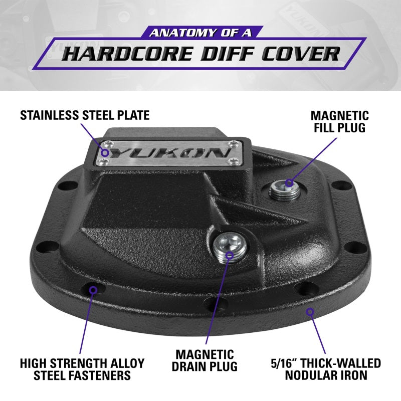 Yukon Gear YHCC-D30 Hardcore Differential Cover for Dana 30 Axle