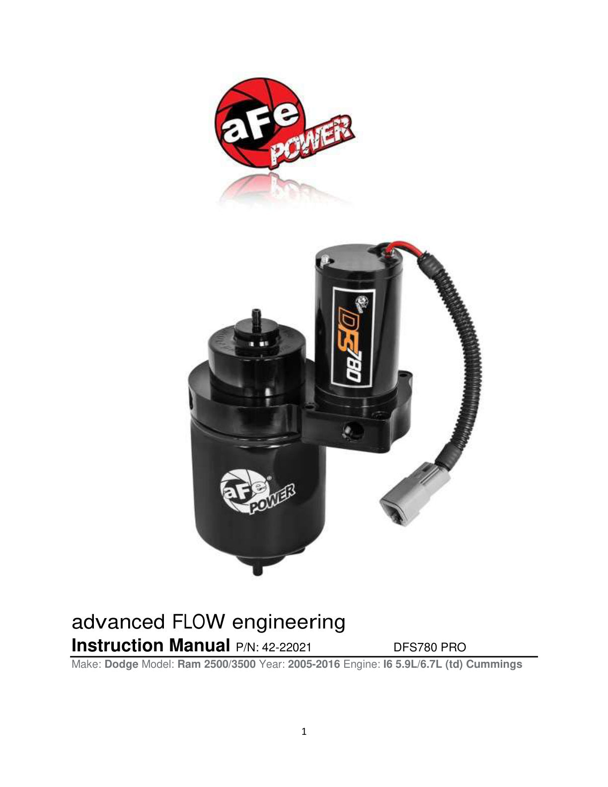 aFe DFS780 Fuel Pump | Dodge 5.9L Diesel Trucks (03-10) (DFS780)