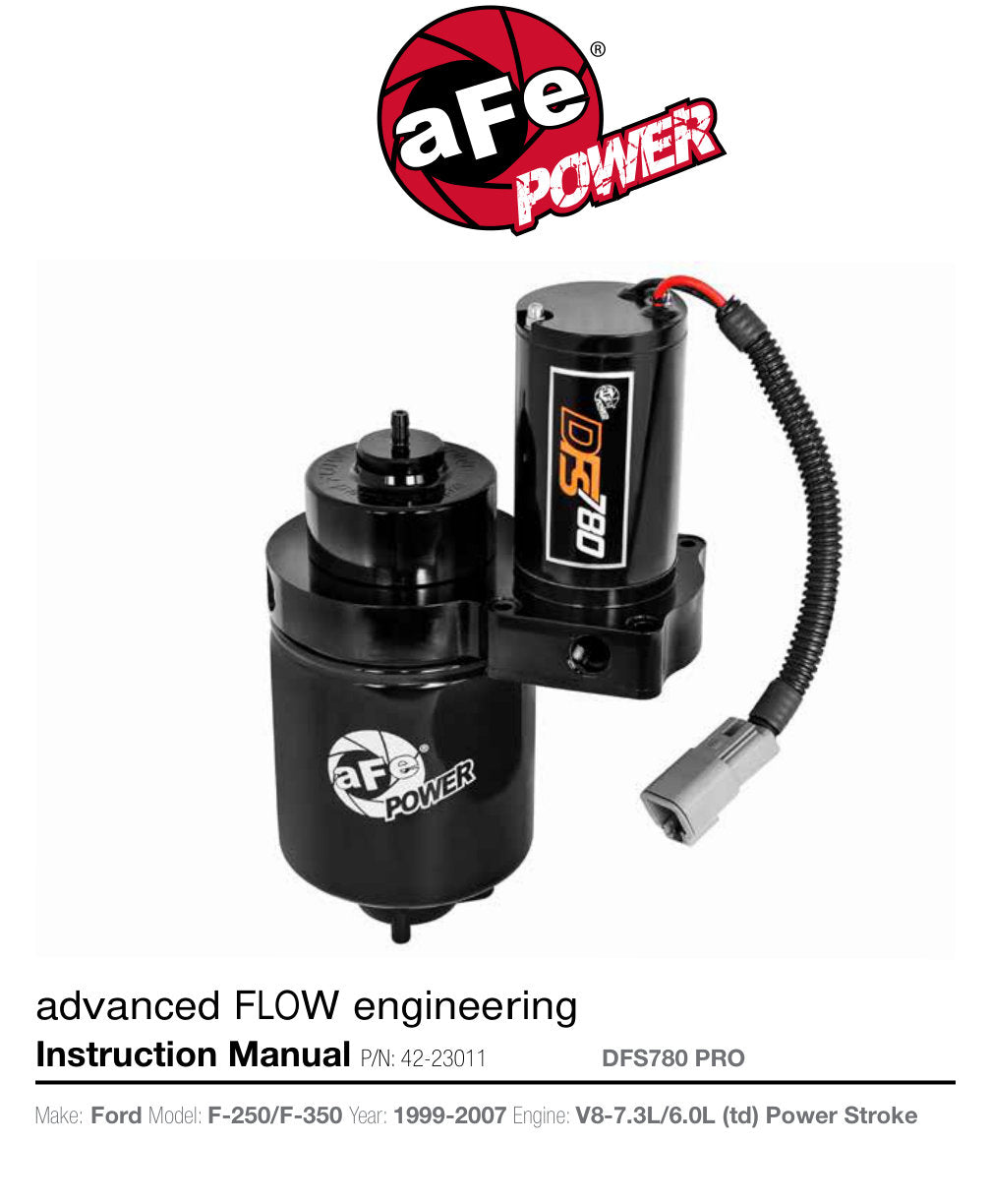 aFe DFS780 PRO Full-time Operation Fuel Pump | Ford Diesel Trucks V8 7.3L/6.0L (99-07) (42-23011)