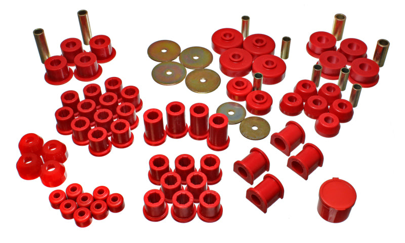 Energy Suspension 8.18102R Hyper-Flex Bushing Kit - Red For 80-85 Toyota Pickup