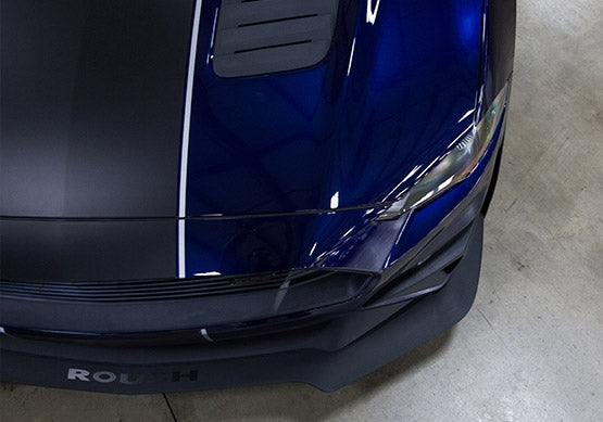 Roush 2018-2023 Ford Mustang Chin Spoiler & Wheel Shroud 3-Piece Aero Kit