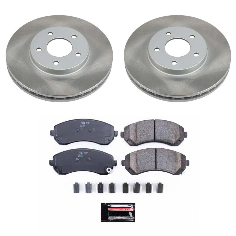 PowerStop 02-04 Pontiac Montana Front Semi-Coated Rotor Kit (SC5234)