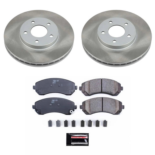 PowerStop 02-04 Pontiac Montana Front Semi-Coated Rotor Kit (SC5234)