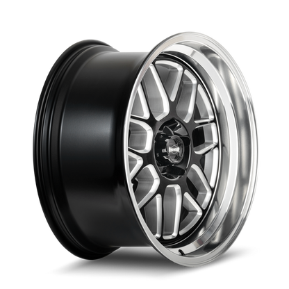Ridler Wheels 611 Gls Blk/Mill w/ Diamond Cut Lip | 18x9.5" +0mm | 5x114.3mm Wheel