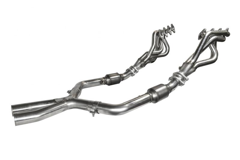 Kooks 05-14 Mustang GT 1 5/8in x 2 1/2in SS Long Tube Headers & OEM Catted SS X Pipe (1131H020)