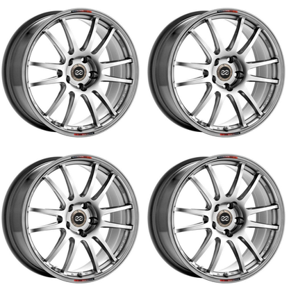 (set of 4) Enkei GTC01 Hyper Black | 17x9.5" +38mm | 5x114.3mm Wheel
