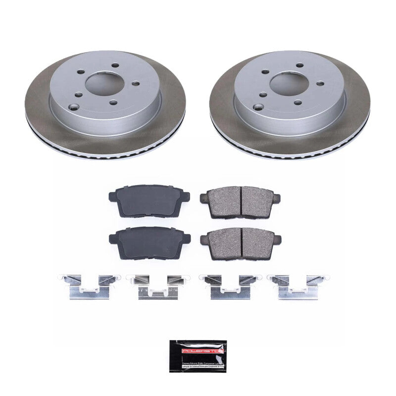 PowerStop 07-10 Lincoln MKX Rear Semi-Coated Rotor Kit (SC3060)