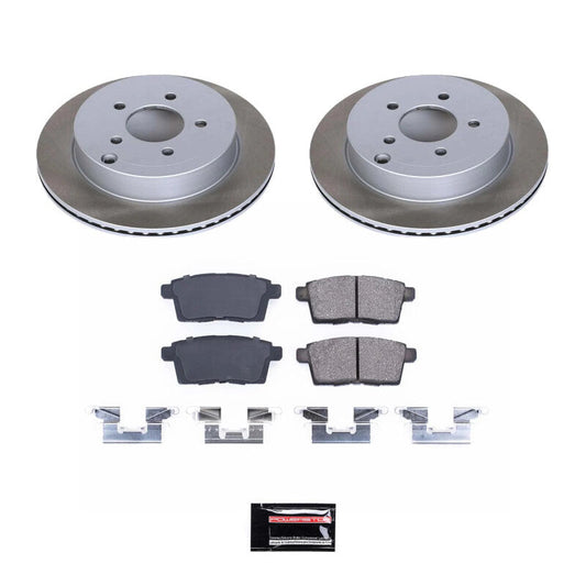 PowerStop 07-10 Lincoln MKX Rear Semi-Coated Rotor Kit (SC3060)