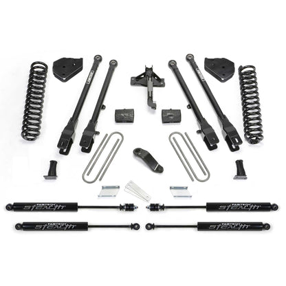Fabtech 4" 4Link System w/ Coils & Stealth | Ford F250/F350 4WD Gas (17-21) (K2254M)