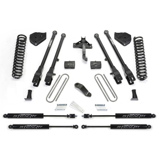 Fabtech 4" 4Link System w/ Coils & Stealth | Ford F250/F350 4WD Diesel (17-21) (K2216M)