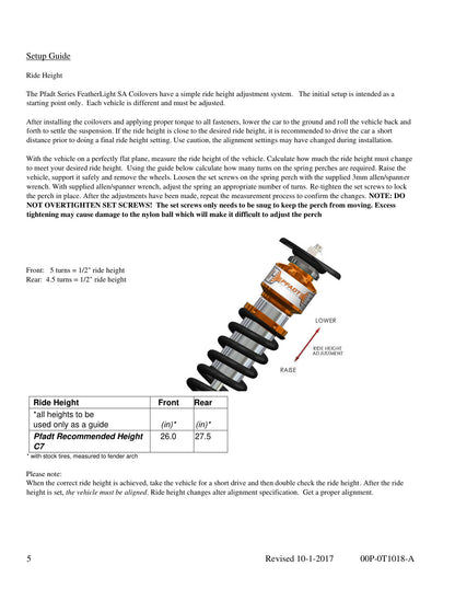 aFe PFADT Series Featherlight Coilover System | Corvette (14-15) (430-401004-N)