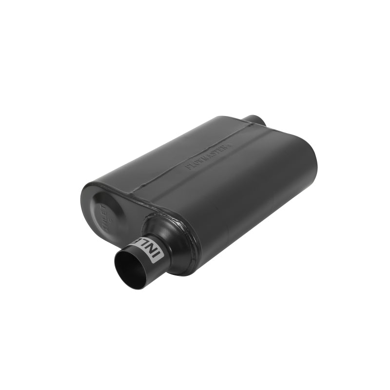 Flowmaster 2.25IN(O)/OUT(O) D&S 40 SS Muffler For Chevy Impala/Camaro/Firebird/Grand Safari/K10/Charger/Mustang/Challenger/Camaro/300 (842443)