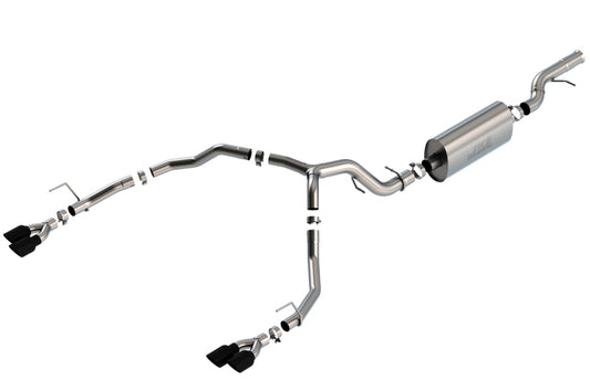 Borla Black Chrome T-304 SS Touring Cat-Back Exhaust | Chevrolet Tahoe (21-22) 6.2L V8 2/4WD (140858BC)