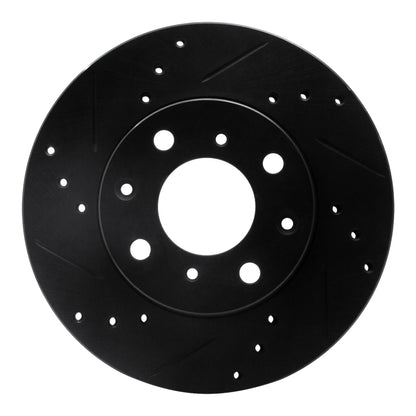 R1 Concepts Drilled & Slotted Front Brake Rotor | Honda Civic Wagon (83-05) (ECB-59018L)