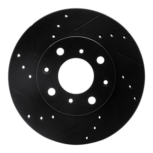 R1 Concepts Drilled & Slotted Front Brake Rotor | Honda Civic Wagon (83-05) (ECB-59018L)