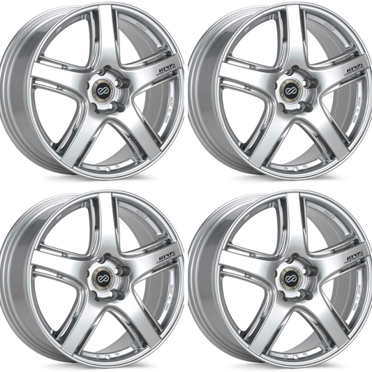 (set of 4) Enkei RP05 Silver Paint | 19x9.5" +40mm | 5x114.3mm Wheel