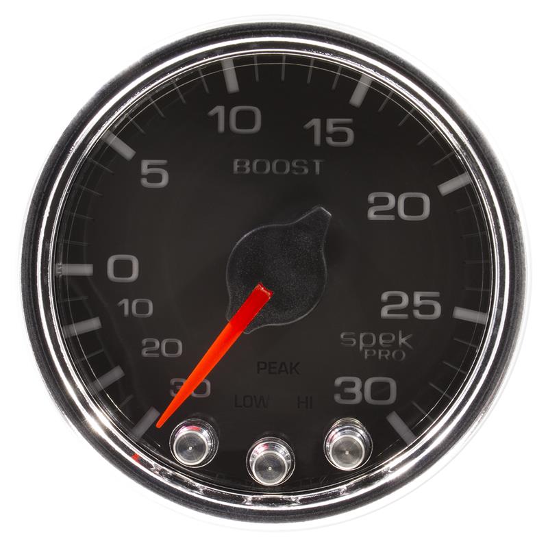 Autometer Spek-Pro 2 & 1/16" Vac/Boost Gauge 30INHG-30PSI