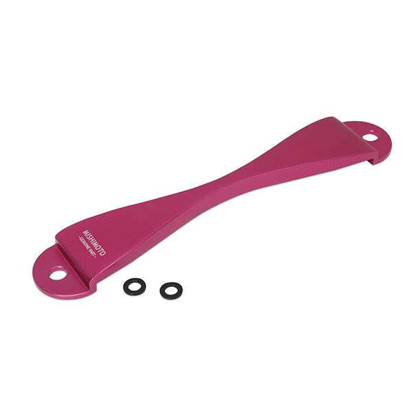 Mishimoto Subaru CNC Battery Tie-Down - Pink-WheelFlip
