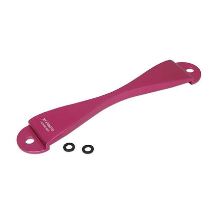 Mishimoto Subaru CNC Battery Tie-Down - Pink-WheelFlip
