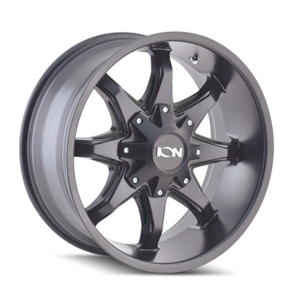 ION Wheels Type 181 Satin Black/Milled Spokes | 17x9" -12mm | 5x114.3mm Wheel