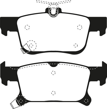 EBC Redstuff Rear Brake Pads | 2016+ Buick Envision 2.0L Turbo