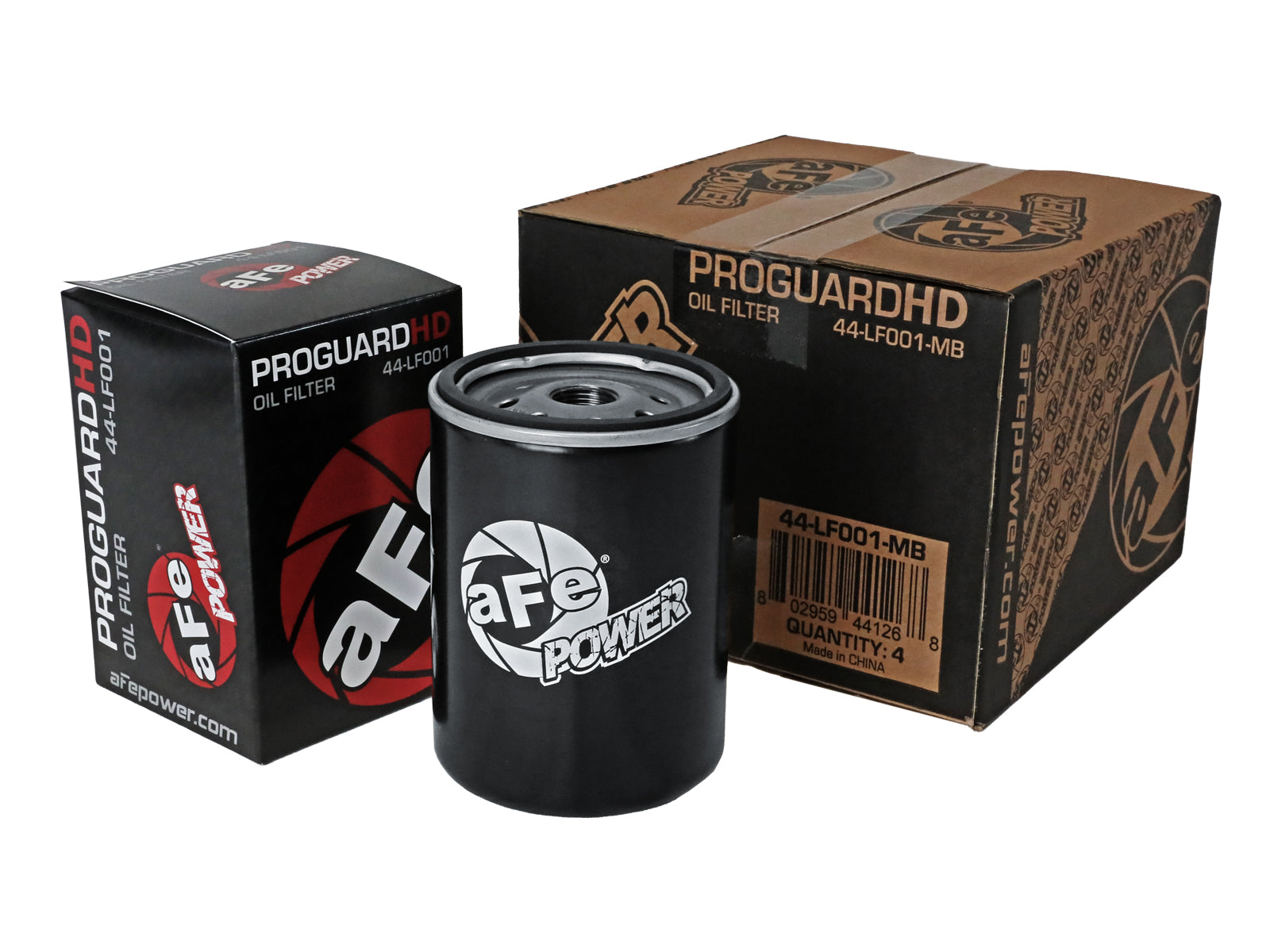 aFe Pro GUARD HD Oil Filter (4 Pack) | GM Diesel Trucks V8-6.6L (01-17) (44-LF001-MB)