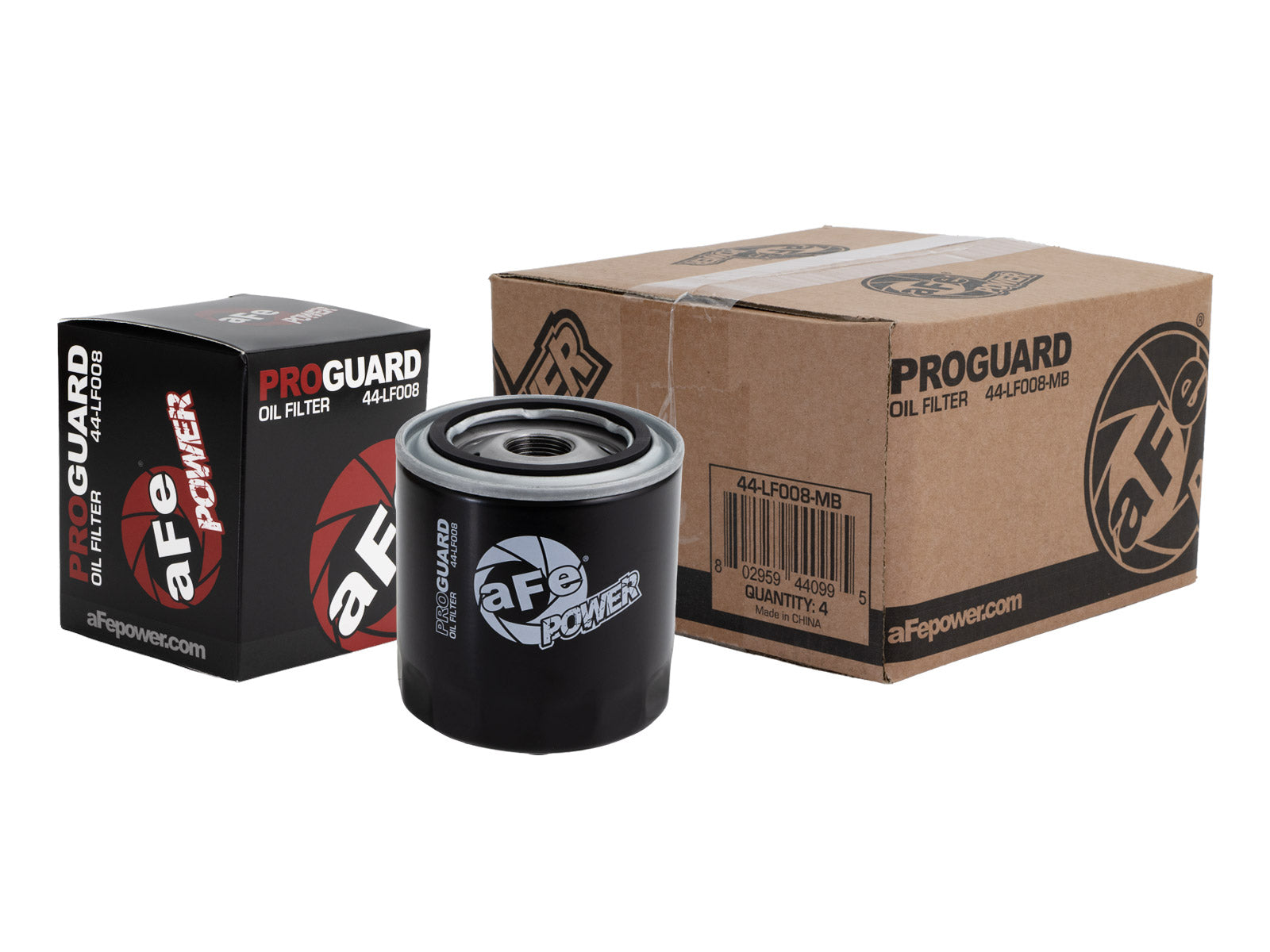 aFe Pro GUARD D2 Oil Filter (4 Pack) | Ford Gas Trucks V8 4.6L/5.4L/5.8L (93-11) (44-LF008-MB)