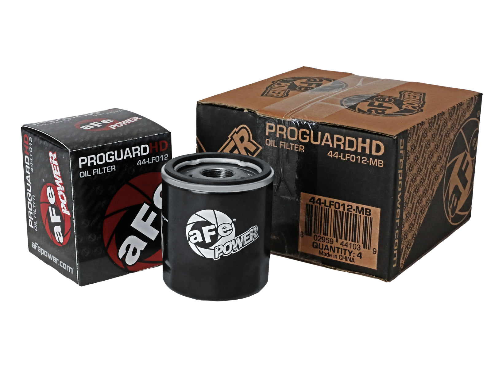 aFe Pro GUARD D2 Oil Filter (4 Pack) | GM Trucks V8 4.8L/5.3L/6.0L/6.2L (07-14) (44-LF012-MB)