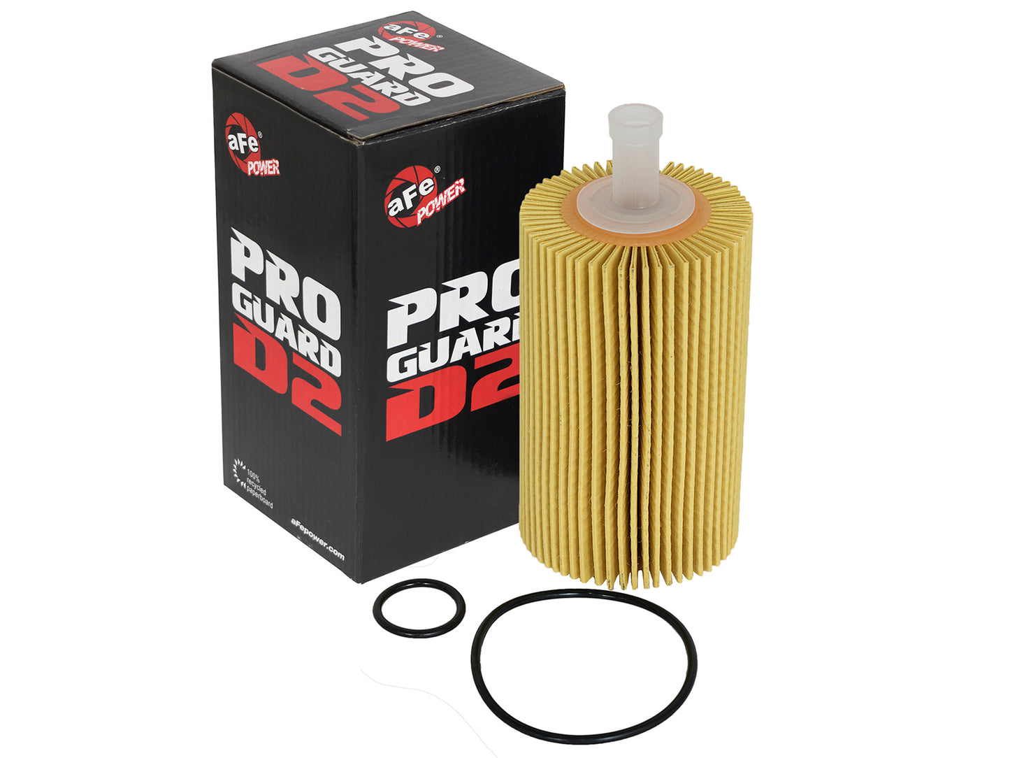 aFe Pro GUARD D2 Oil Filter (4 Pack) | Toyota Tundra/Sequoia V8 4.6L/5.7L (07-17) (44-LF015-MB)