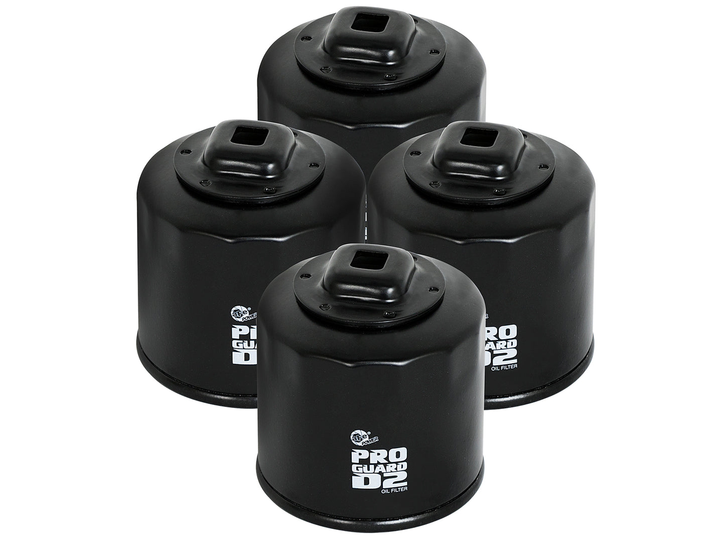 aFe Pro GUARD D2 Oil Filter (4 Pack) | Nissan Cars L4 (02-17) / Subaru Cars H4 (04-17) (44-LF017-MB)