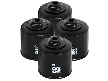 aFe Pro GUARD D2 Oil Filter (4 Pack) | Nissan Cars L4 (02-17) / Subaru Cars H4 (04-17) (44-LF017-MB)
