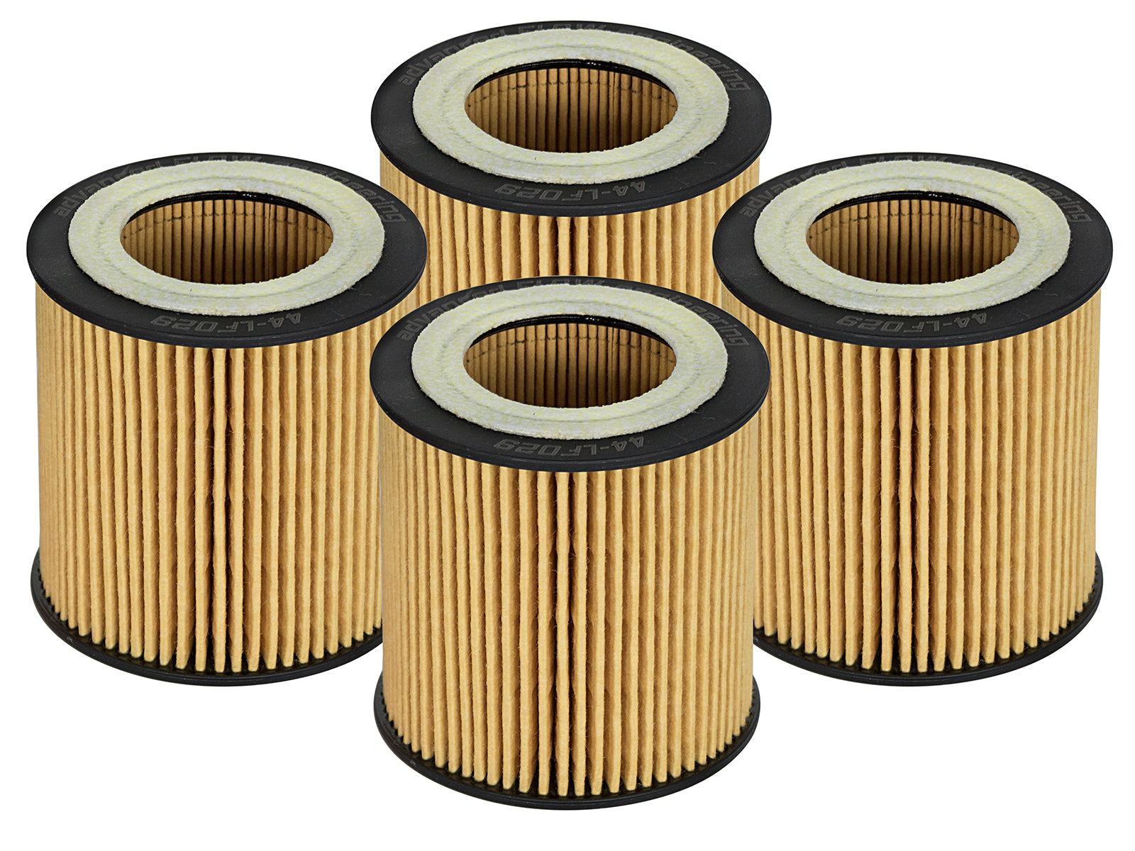 aFe Pro GUARD D2 Oil Filter 4 Pack | BMW Gas Cars L6-3.0T N54/55 (06-19) (44-LF029-MB)