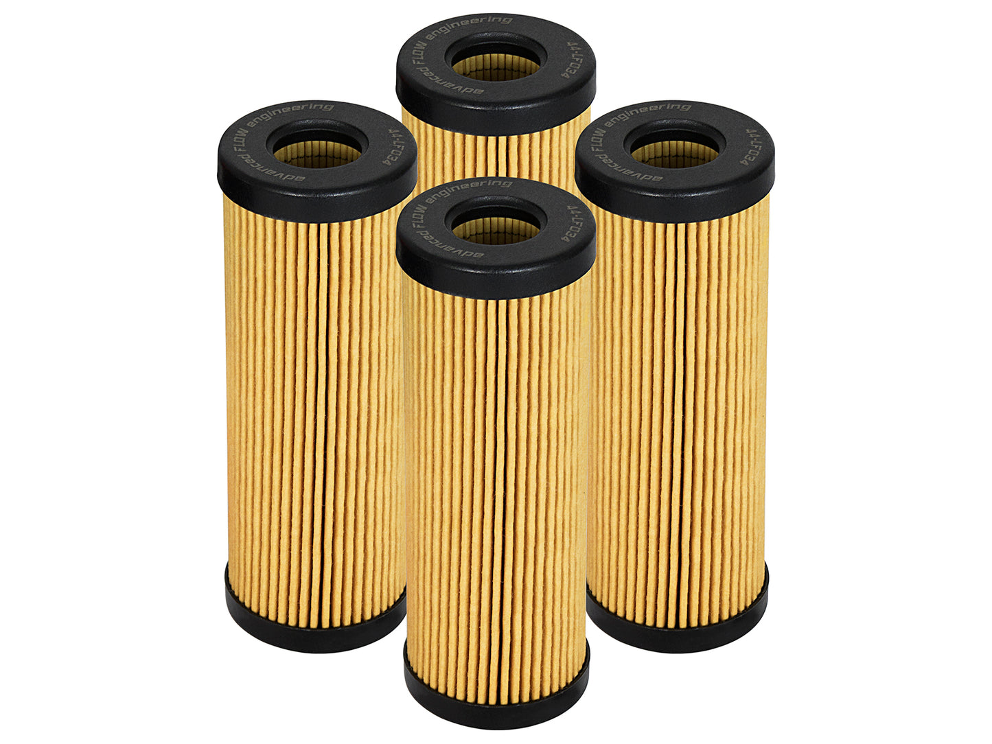 aFe PROGUARD Oil Filter 4 Pack | Ford Edge, F-150, Mustang, Lincoln, Fusion, Bronco (44-LF034-MB)