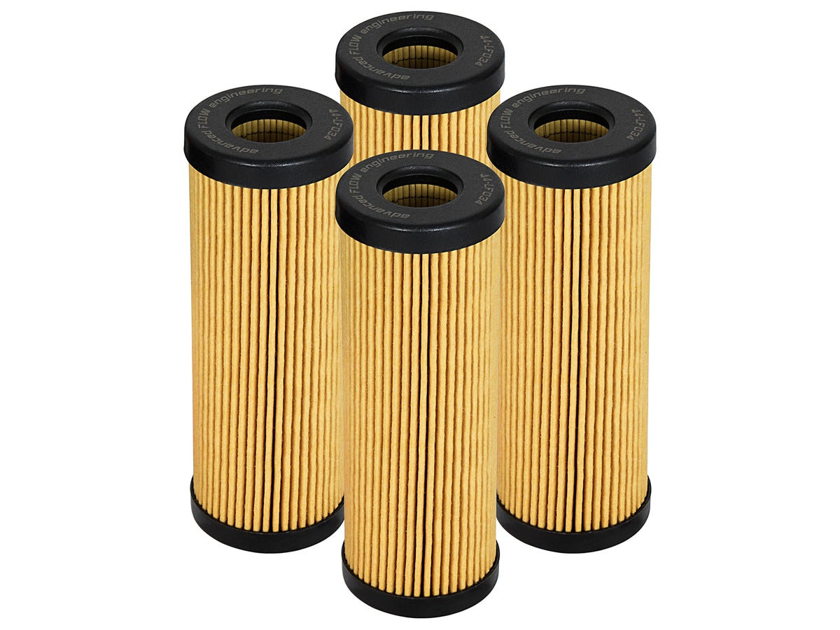 aFe PROGUARD Oil Filter 4 Pack | Ford Edge, F-150, Mustang, Lincoln, Fusion, Bronco (44-LF034-MB)
