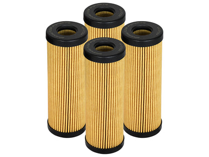 aFe PROGUARD Oil Filter 4 Pack | Ford Edge, F-150, Mustang, Lincoln, Fusion, Bronco (44-LF034-MB)