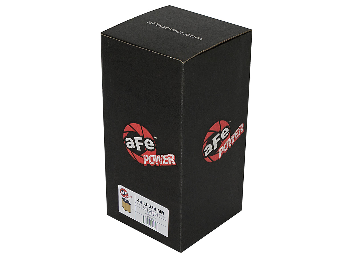 aFe PROGUARD Oil Filter 4 Pack | Ford Edge, F-150, Mustang, Lincoln, Fusion, Bronco (44-LF034-MB)
