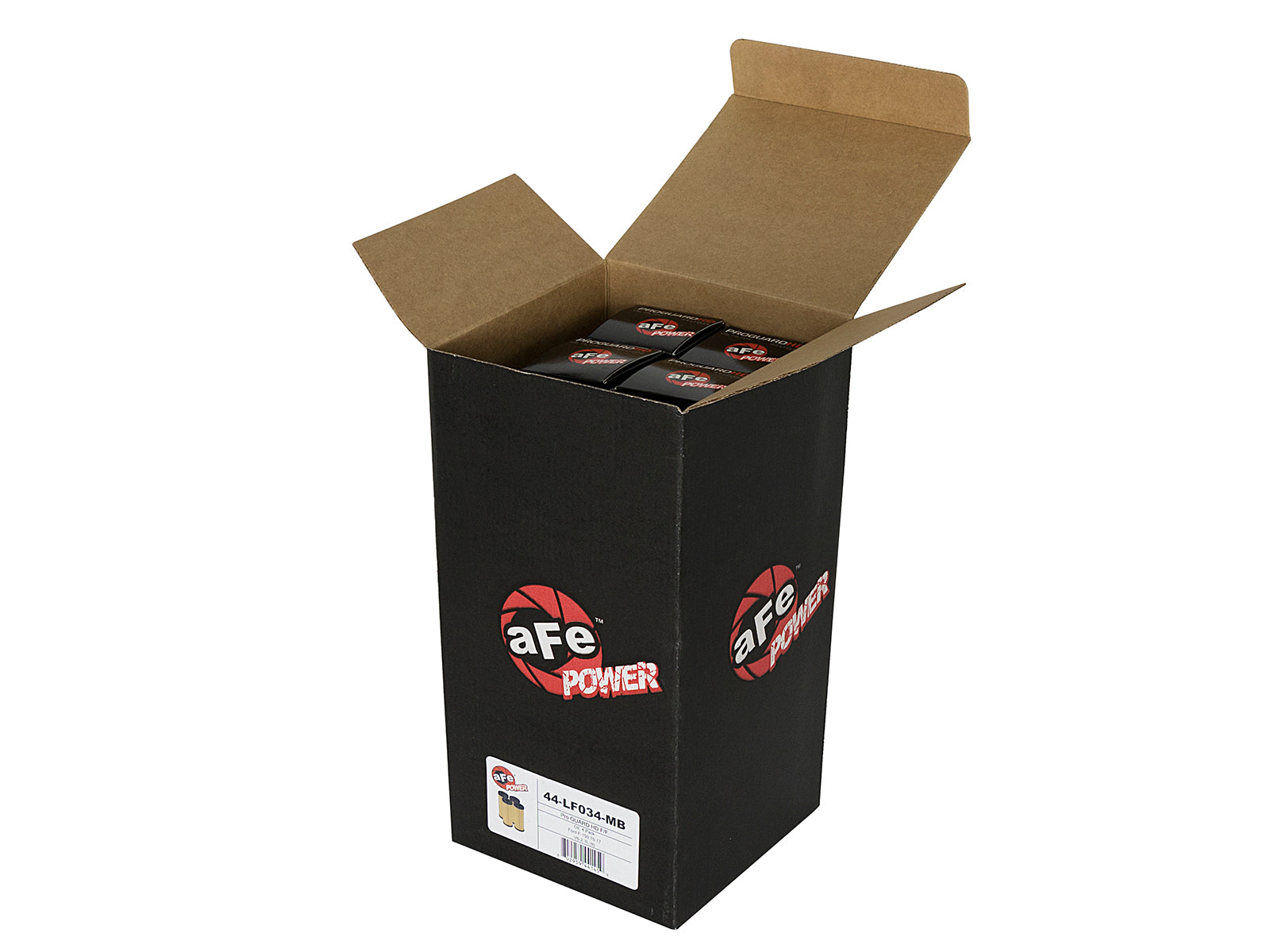 aFe PROGUARD Oil Filter 4 Pack | Ford Edge, F-150, Mustang, Lincoln, Fusion, Bronco (44-LF034-MB)