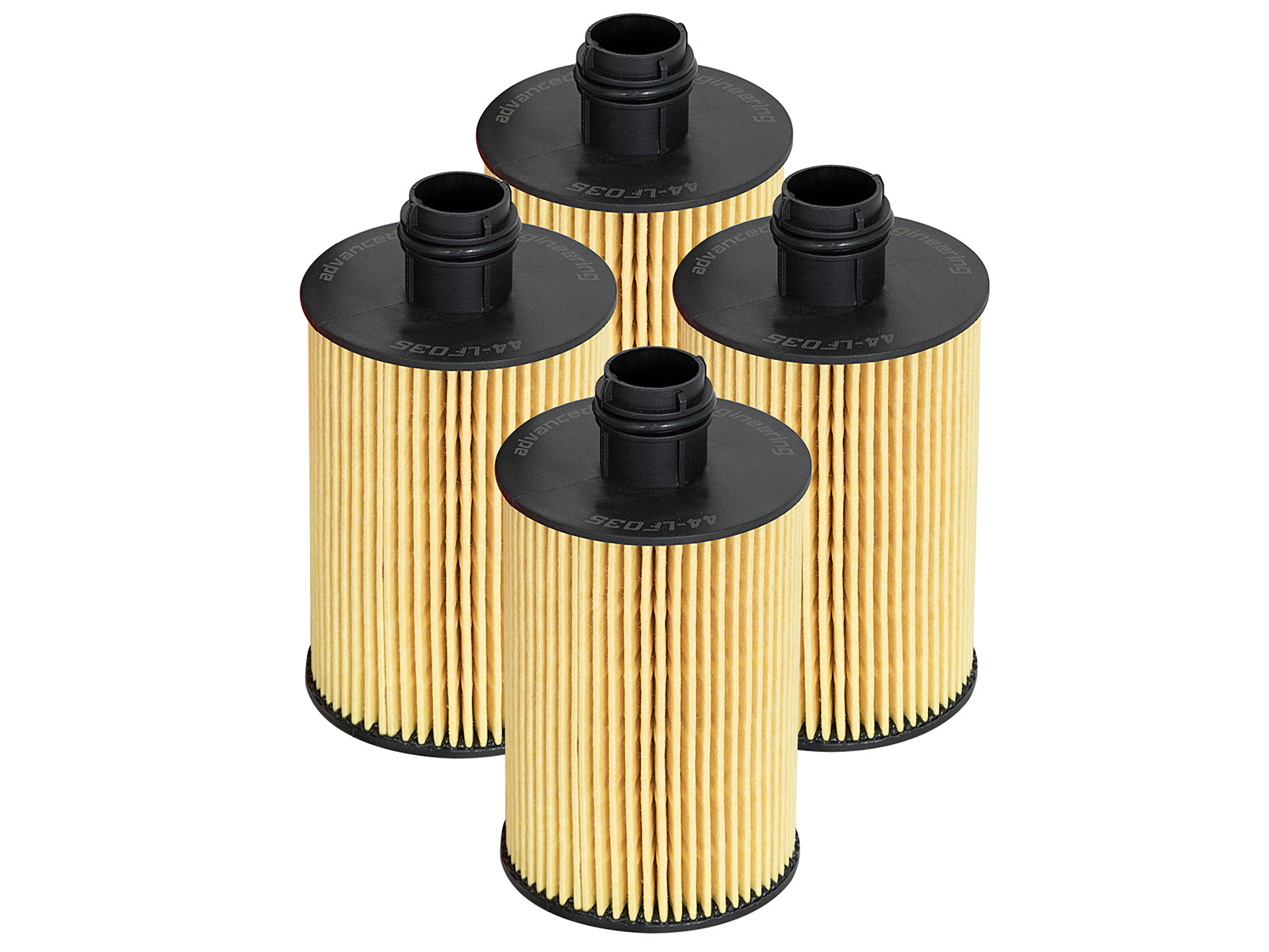 aFe Pro GUARD HD Oil Filter (4 Pack) | RAM 1500 EcoDiesel V6-3.0L (14-16) (44-LF035-MB)