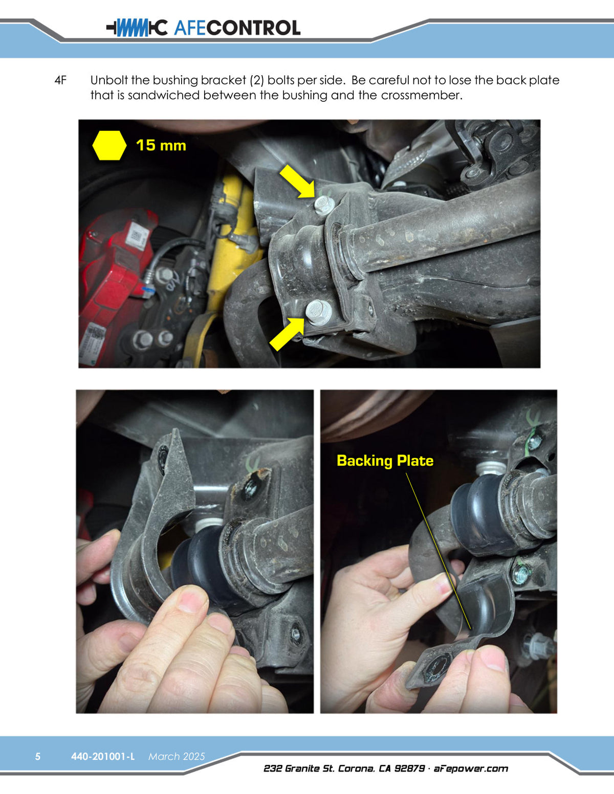 aFe 3 Point Adjustable Rear Sway Bar | Dodge Charger (06-23) (440-201001RL)