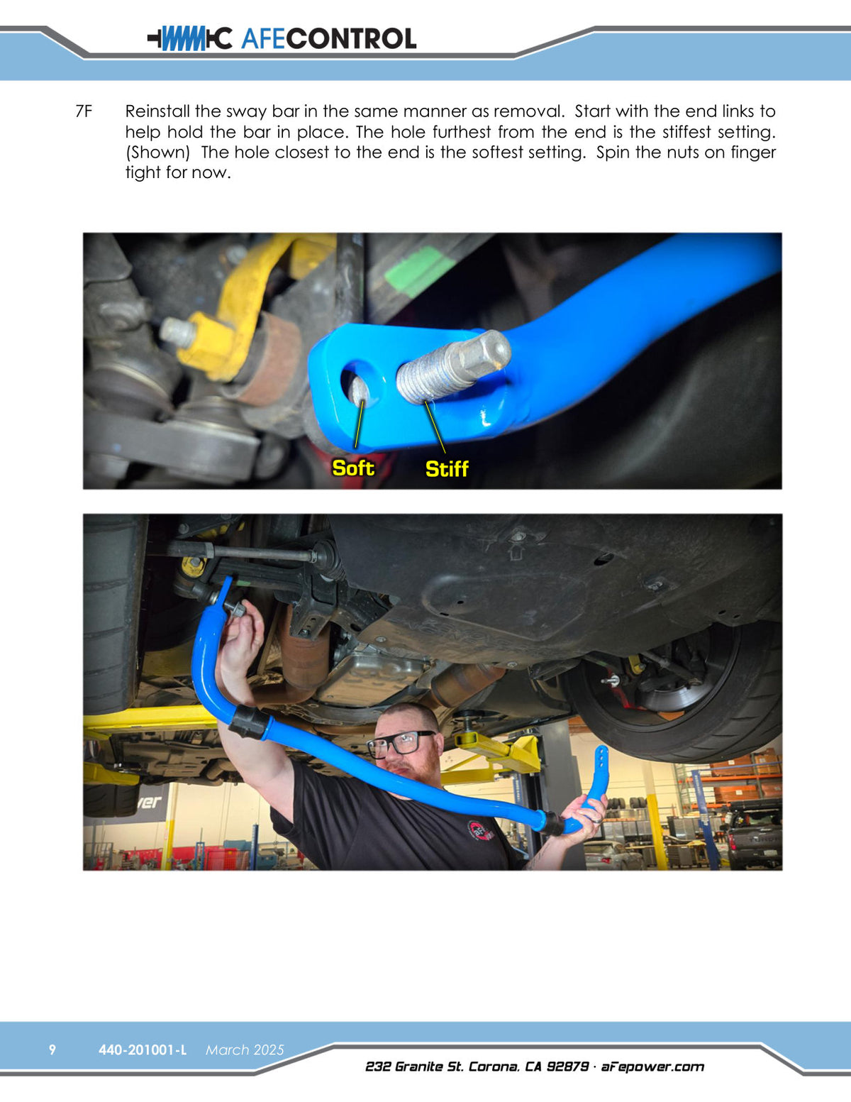 aFe 3 Point Adjustable Rear Sway Bar | Dodge Charger (06-23) (440-201001RL)