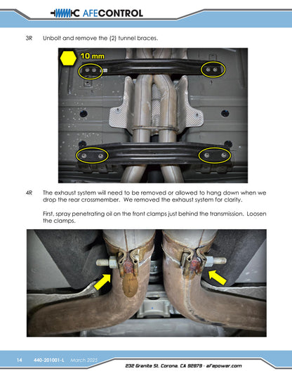 aFe 3 Point Adjustable Rear Sway Bar | Dodge Charger (06-23) (440-201001RL)