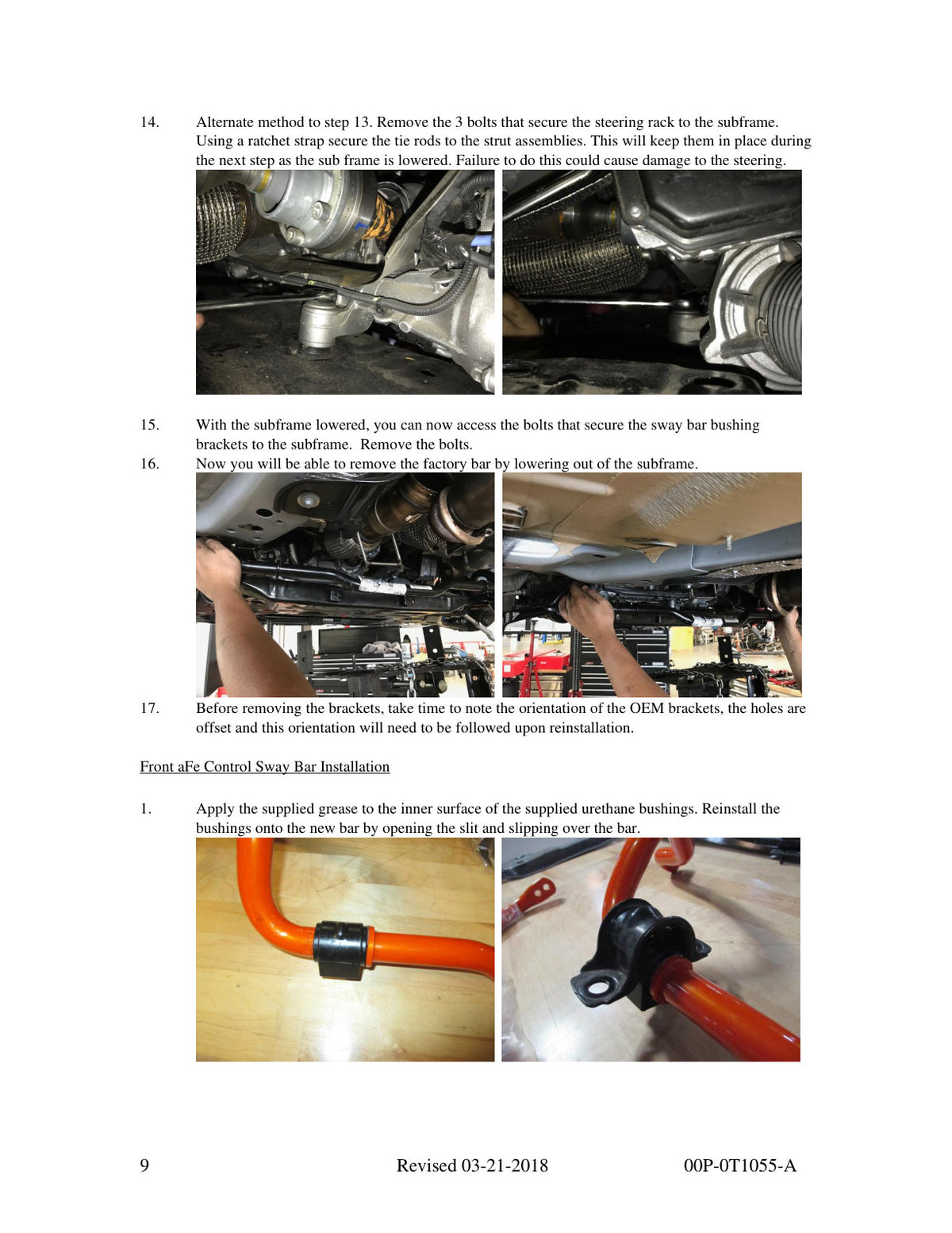 aFe Front and Rear Sway Bar Set | Ford Focus RS L4 2.3L (16+) (440-302001-N)