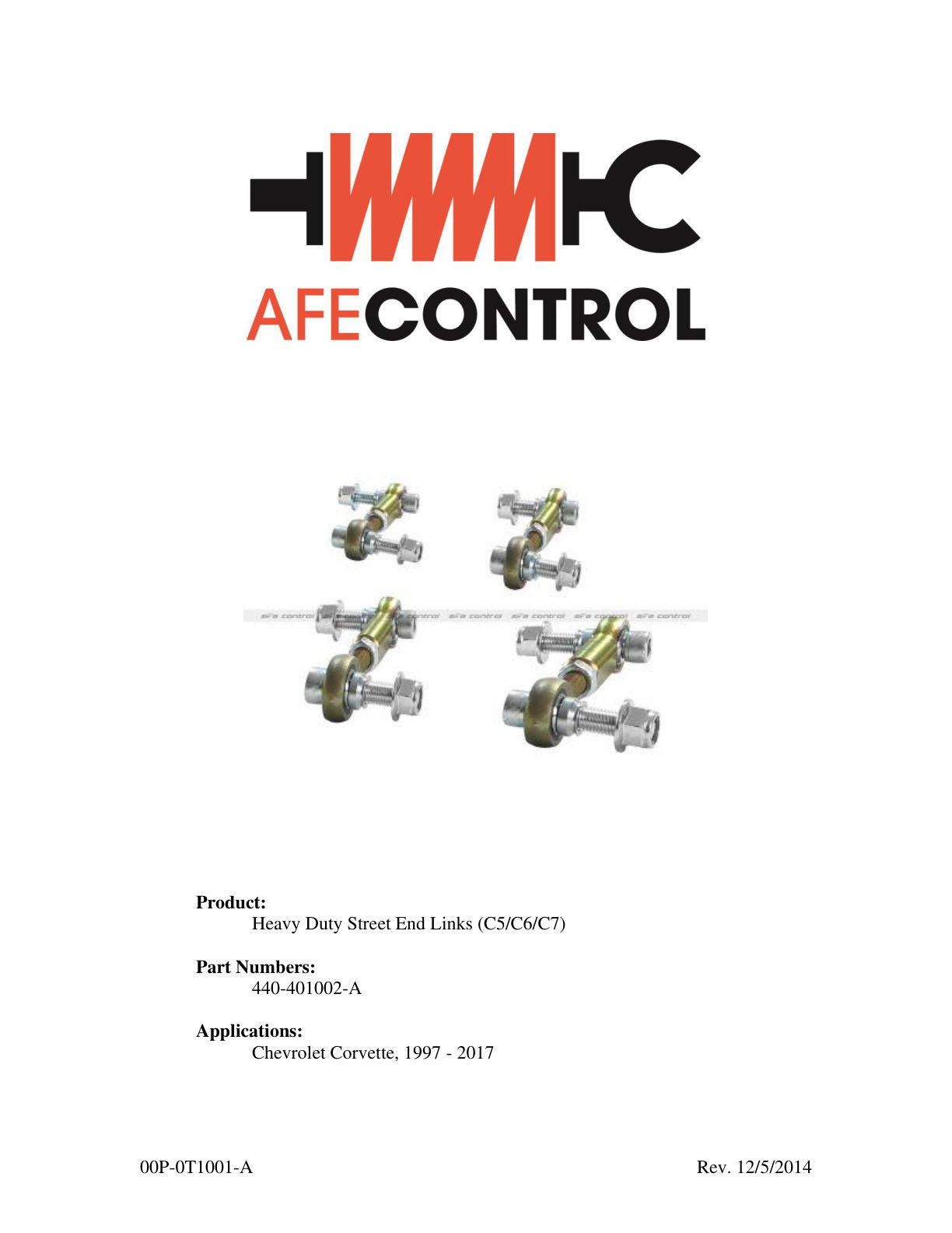 aFe Heavy Duty Street End Links | Chevrolet Corvette C5/C6/C7 (97-15) (440-401002-A)