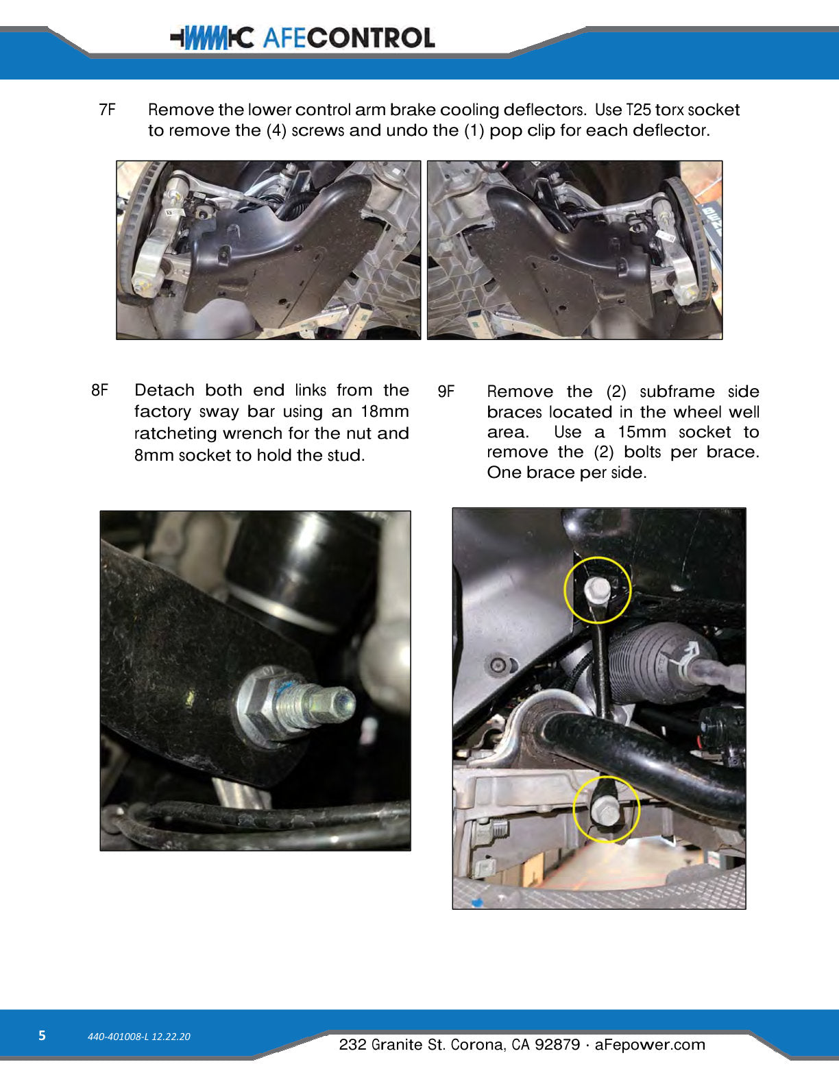 aFe 3-Way Adjustable Front Sway Bar | Chevrolet Corvette C8 (20) V8-6.2L (440-401008FL)