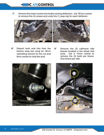 aFe 3-Way Adjustable Front Sway Bar | Chevrolet Corvette C8 (20) V8-6.2L (440-401008FL)