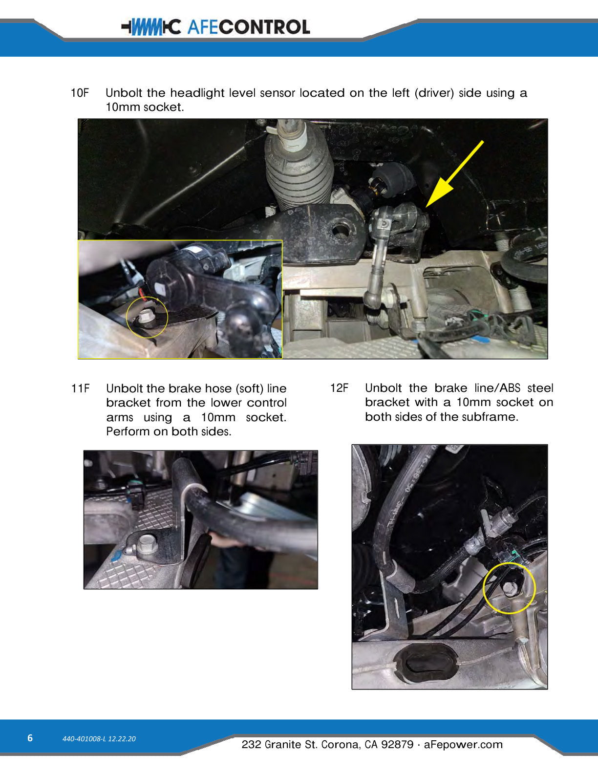 aFe 3-Way Adjustable Front Sway Bar | Chevrolet Corvette C8 (20) V8-6.2L (440-401008FL)